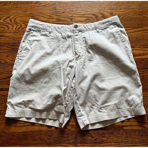 Faherty Off-White Flat Front Men's Shorts
